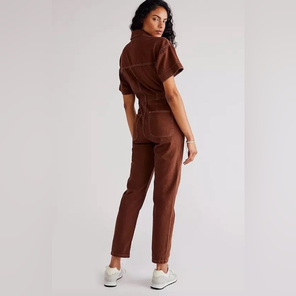 Free People Marci Coverall Jumpsuit - Picture 2 of 7